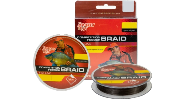 BENZAR MIX - Šňůra Competition Feeder Braid Hnědá 0,12 mm 120 m