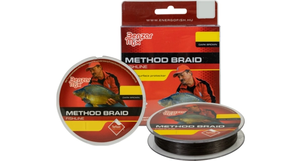 BENZAR MIX - Šňůra Method Braid Hnědá 0,18 mm 200 m