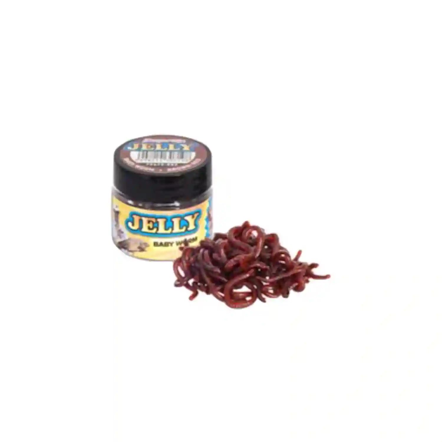 BENZAR MIX - Umělí červi Jelly Baits Baby Worm Hnědočervená 20 ks