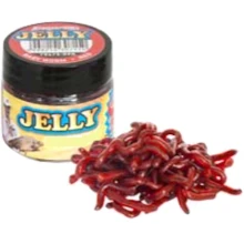 BENZAR MIX - Umělí červi Jelly Baits Bloodworm Červená 30 ml