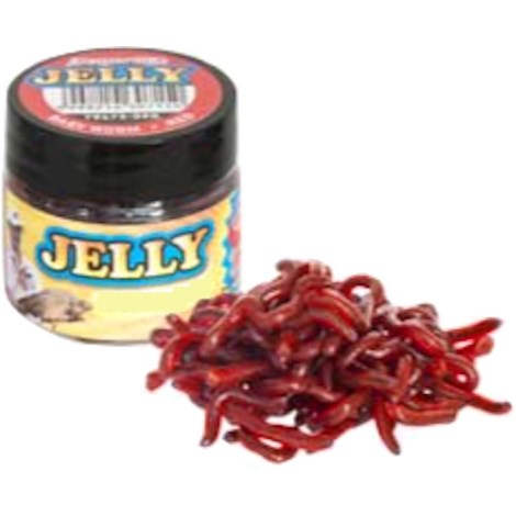 BENZAR MIX - Umělí červi Jelly Baits Bloodworm Červená 30 ml