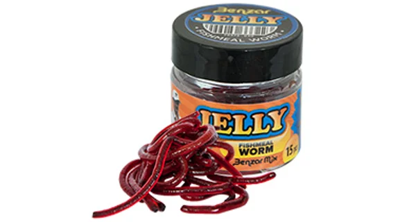 BENZAR MIX - Umělí červi Jelly Baits Fish Meal Worm