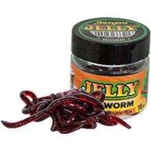 BENZAR MIX - Umělí červi Jelly Baits Worm Červená 10 ks