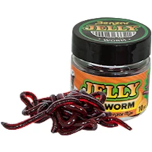 BENZAR MIX - Umělí červi Jelly Baits Worm Červená 10 ks