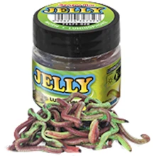 BENZAR MIX - Umělí červi Jelly Baits Worm Luminophore 30 ml