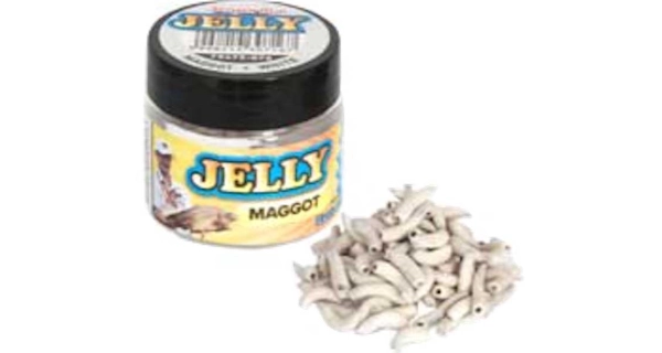 BENZAR MIX - Umělí kostní červi Jelly Baits Bílá 100 ks