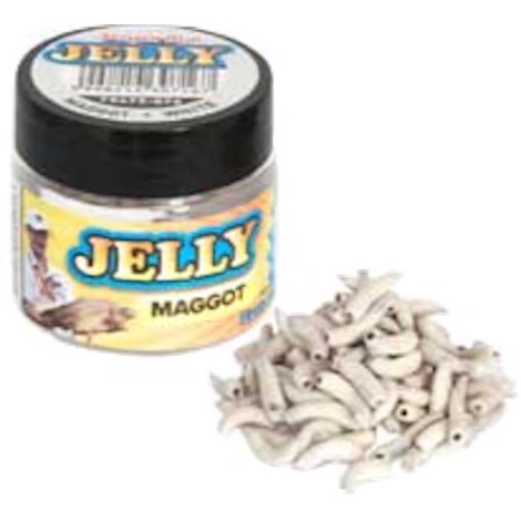 BENZAR MIX - Umělí kostní červi Jelly Baits Bílá 100 ks