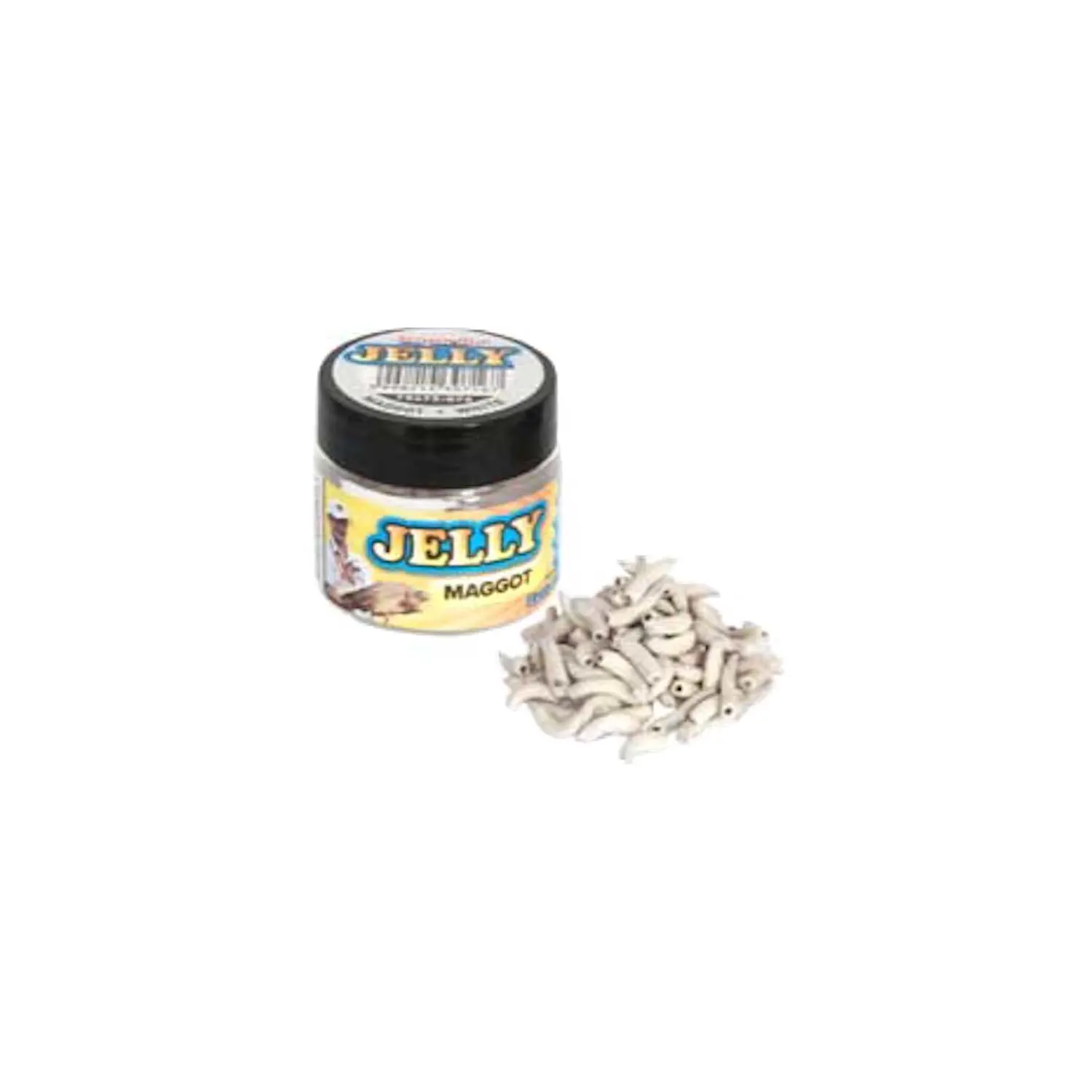 BENZAR MIX - Umělí kostní červi Jelly Baits Bílá 100 ks