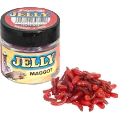 BENZAR MIX - Umělí kostní červi Jelly Baits Červená 100 ks