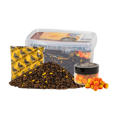 BENZAR MIX - Zimní sada Pellet box + aroma + boilies Concourse Twister Ananas 400 g 150 ml 30 ml