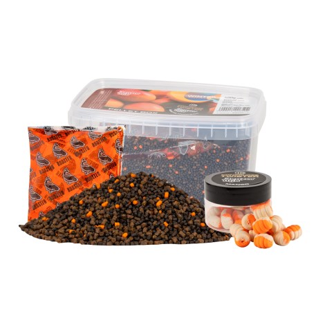 BENZAR MIX - Zimní sada Pellet box + aroma + boilies Concourse Twister Mango 400 g 150 ml 30 ml