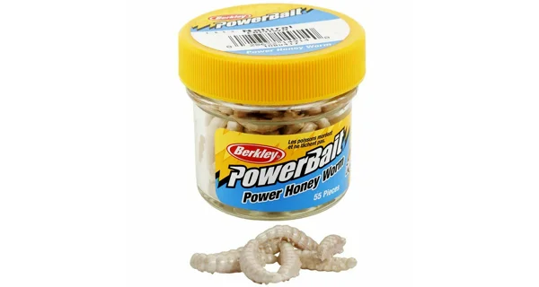 BERKLEY - Gumová nástraha PowerBait Honey Worms 2,5 cm 55 ks Natural