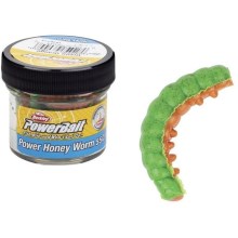 BERKLEY - Gumová nástraha vosí larva Powerbait Honey Worm 2,5 cm Zelená Oranžová 55 ks