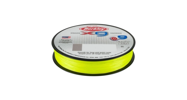 BERKLEY - Pletená šňůra X9 Braid Fluo Green 0,14 mm 14,2 kg 150 m