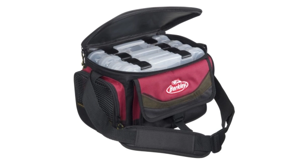 BERKLEY - Přívlačová taška System Bag Red-Black M