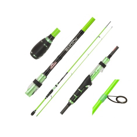 BERKLEY - Přívlačový prut Lighting Shock Green Spin M 2,1 m 10-35 g