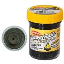 BERKLEY - Pstruhové těsto PowerBait Trout Bait Natural Glitter 50 g Česnek