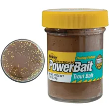 BERKLEY - Pstruhové těsto PowerBait Trout Bait Natural Glitter 50 g Fish Pellet