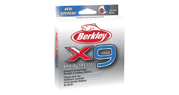 BERKLEY - Šňůra X9 Low Vis Green 150 m 0,12 mm 12,1 kg