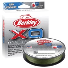 BERKLEY - Šňůra X9 Low Vis Green 150 m 0,14 mm 14,2 kg