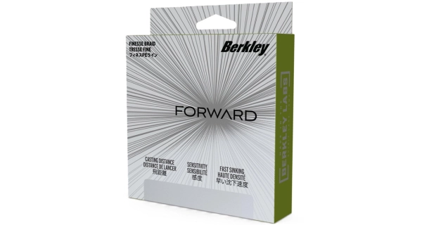 BERKLEY - Spékaná šňůra Forward Low-Vis Green 0,15 mm 6,9 kg 150 m