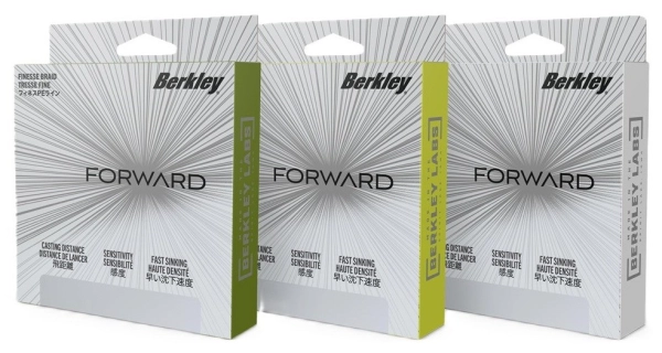 BERKLEY - Spékaná šňůra Forward Low-Vis Green 0,22 mm 12,4 kg 150 m