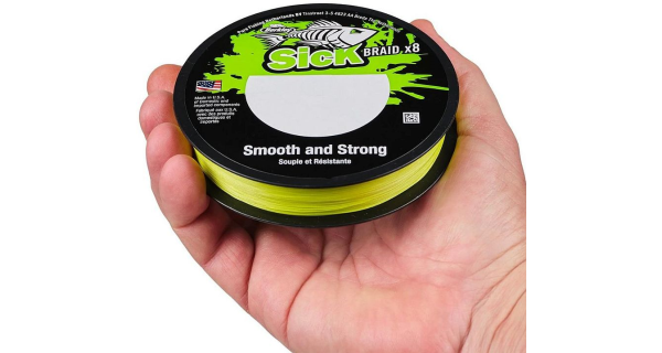 BERKLEY - Splétaná šňůra SicK Braid Hi-Vis Žlutá 0,33 mm 38,1 kg 150 m