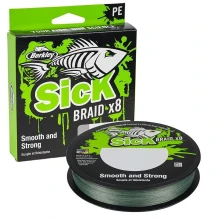 BERKLEY - Splétaná šňůra SicK Braid Zelená 0,14 mm 16,5 kg 150 m