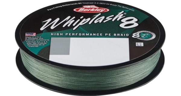 BERKLEY - Splétaná šňůra Whiplash 8 Green 0,18 mm 23,3 kg 300 m