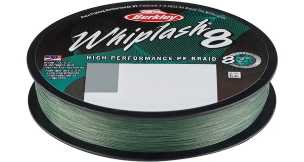 BERKLEY - Splétaná šňůra Whiplash 8 Green 0,20 mm 27,7 kg 150 m