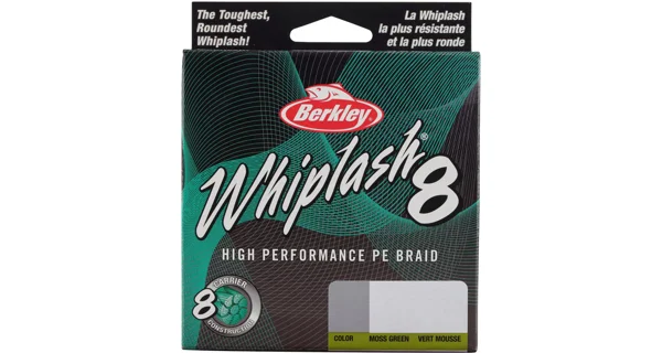 BERKLEY - Splétaná šňůra Whiplash 8 Green 0,20 mm 27,7 kg 150 m