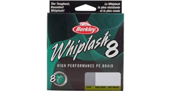 BERKLEY - Splétaná šňůra Whiplash 8 Green 0,28 mm 47,1 kg 150 m