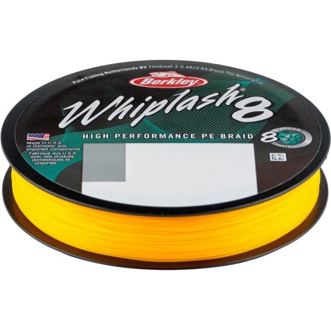 BERKLEY - Splétaná šňůra Whiplash 8 Yellow 0,08 mm 12,9 kg 150 m