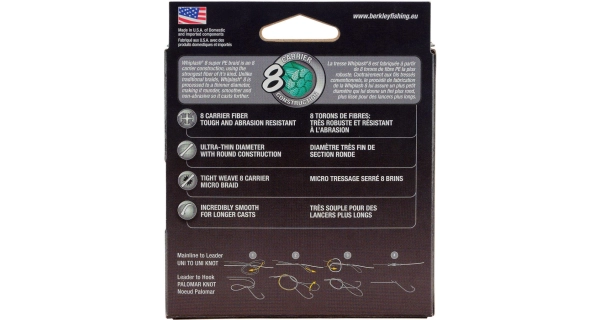 BERKLEY - Splétaná šňůra Whiplash 8 Yellow 0,28 mm 47,1 kg 150 m