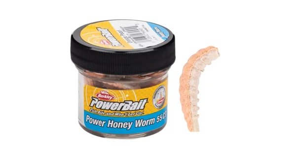 BERKLEY - Vosí larva PowerBait Honey Worm 2,5 cm 55 ks Oranžová perleť