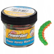 BERKLEY - Vosí larva PowerBait Honey Worm 2,5 cm 55 ks Zelená oranžová