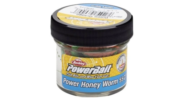 BERKLEY - Vosí larva PowerBait Honey Worm 2,5 cm 55 ks Zelená oranžová