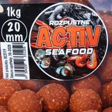 BLACK CARP - Boilies Activ 24 mm 1 kg Seafood