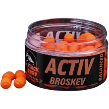 BLACK CARP - Boilies Balanced Activ 10 mm 50 g Broskev