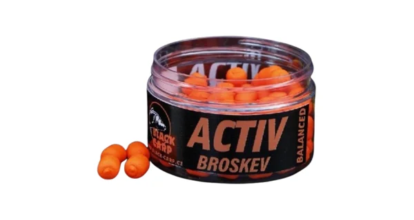 BLACK CARP - Boilies Balanced Activ 10 mm 50 g Broskev