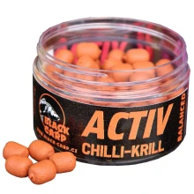 BLACK CARP - Boilies Balanced Activ 10 mm 50 g Chilli Krill