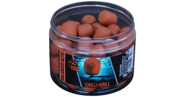 BLACK CARP - Boilies Balanced Activ 22 mm 250 g Chilli Krill
