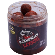 BLACK CARP - Dipované boilies 20 mm 150 g Kořeněný losos