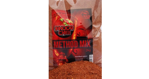 BLACK CARP - Krmítková směs Method Mix 2 kg Jahoda Chilli