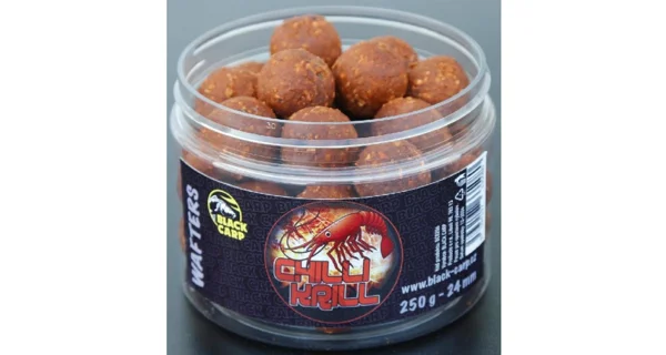 BLACK CARP - Nástraha Wafters 24 mm 250 g Chilli Krill