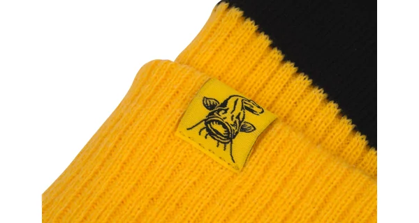 BLACK CAT - Čepice Yellow Bobble Hat