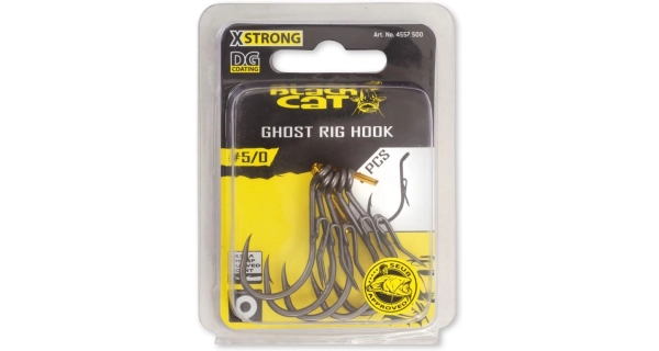 BLACK CAT - Háček Ghost Rig DG Coating 6/0 5 ks