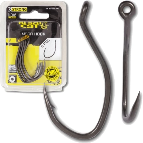 BLACK CAT - Háček Mega Hook DG Coating vel. 6/0 6 ks