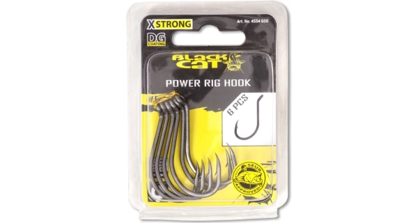 BLACK CAT - Háček Power Rig DG Coating vel. 5/0 6 ks