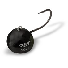 BLACK CAT - Jigová hlava Fire-Ball černá 80 g
